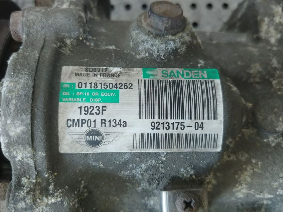 compresor clima ac n47c20a 2.0 d mini cooper r60  r61 9213175-04 cmp01 r134a