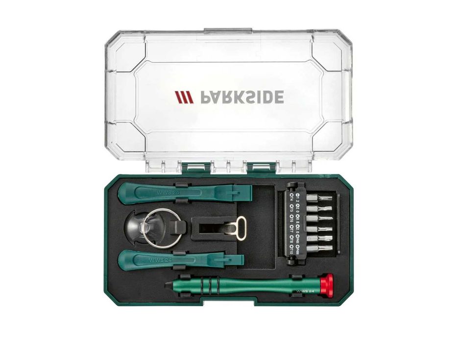 PARKSIDE комплект за ремонт на телефони-отвертка,минивендуза и др. общо 18части