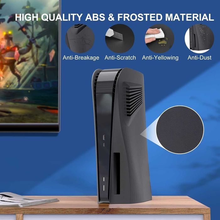 лицеви панели за PS5 Disc Edition innoAura с охлаждащи отвори ABS пластмаса