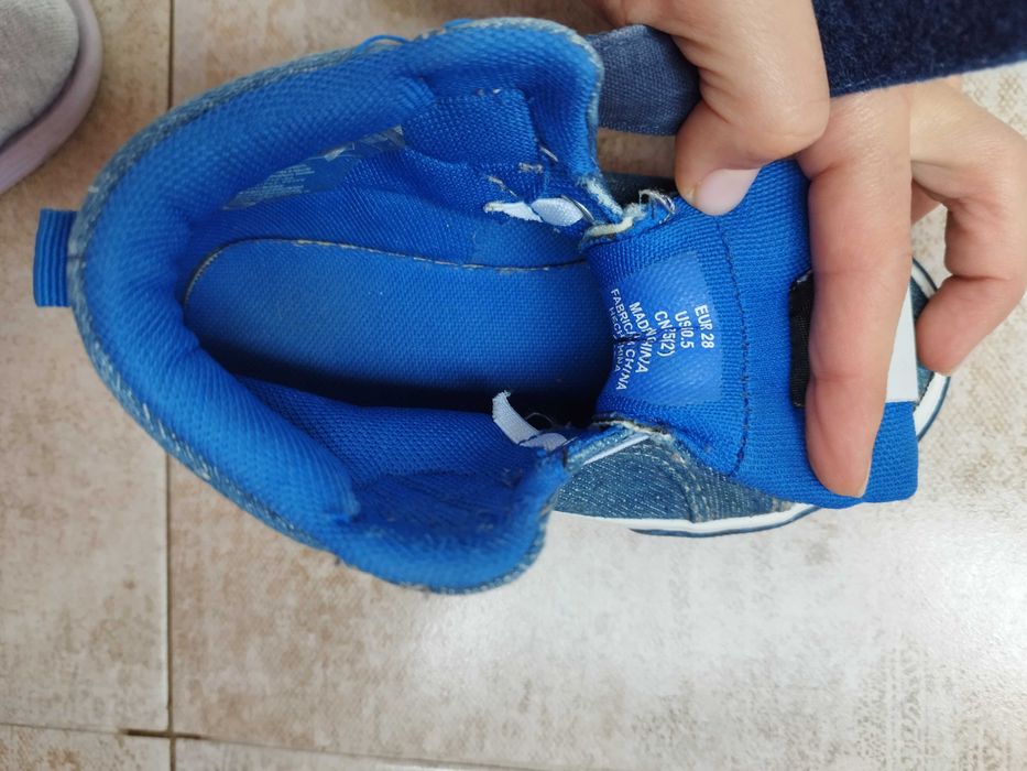 Детски плътни кецове от деним Los Angeles