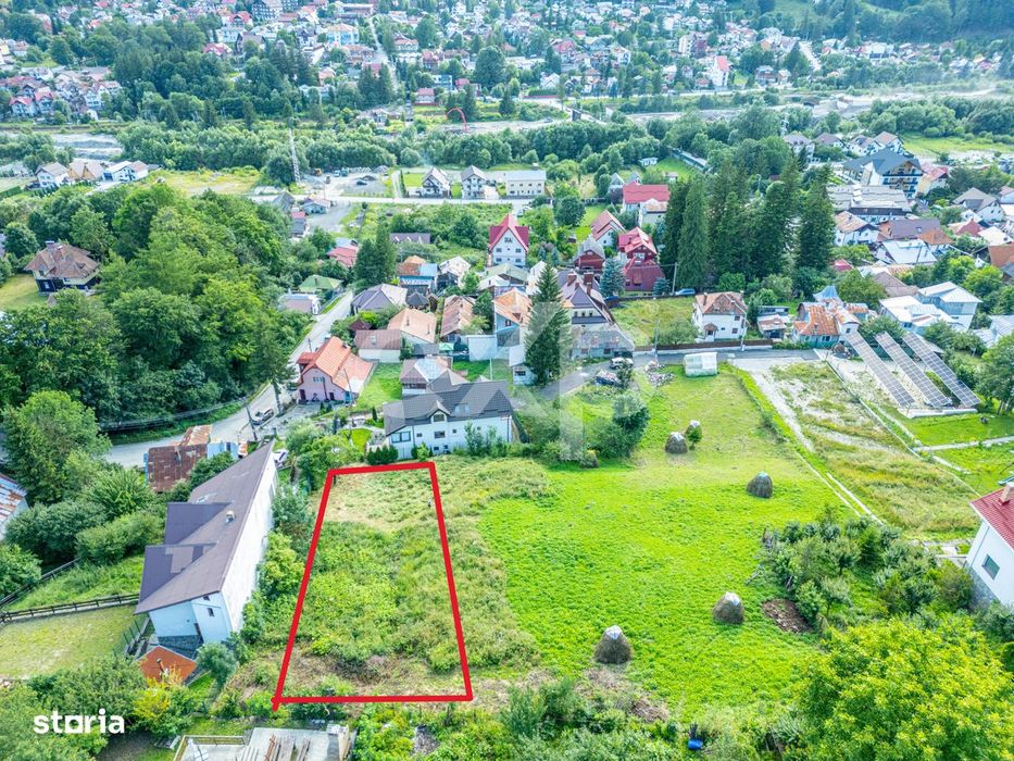 Teren 825 mp intravilan in Busteni cu vedere panoramica catre Muntii B