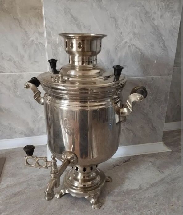 Samovar 2 xil to'kli va o'tinli
