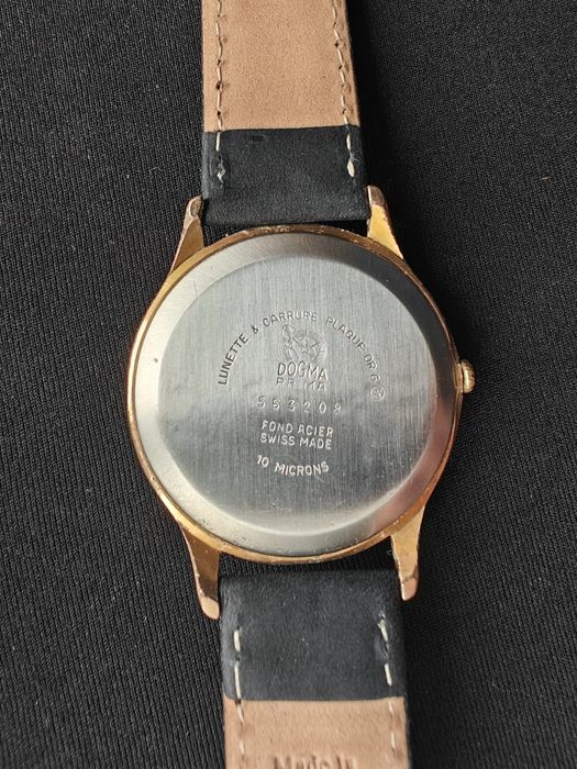 Ceas Dogma Prima "Jumbo" (37mm) - Cadran Texturat - Placat Aur