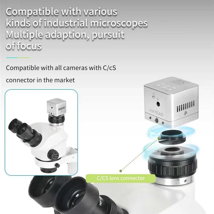 4K 30FPS 1080p 60FPS SONY IMX678 sensor HDMI USB 2.0 HAYEAR HY-6210S компактна дигитална камера микроскоп SMD