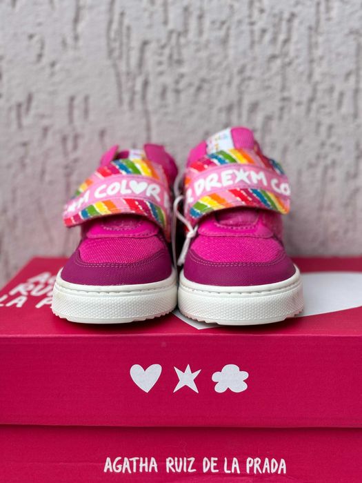 Sneakers fetițe Agatha Ruiz de la Prada noi, mărimea 25