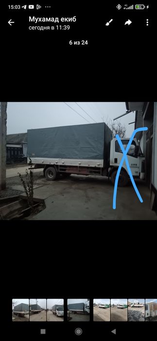 Исузу борт тент сотилади