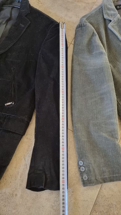 Haina Sacou barbati raiat gri și negru mărimea L