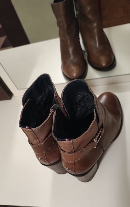 Botine piele naturala Tommy Hilfiger
