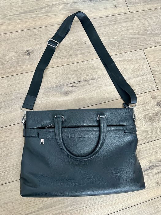 Кожаная сумка для ноутбука