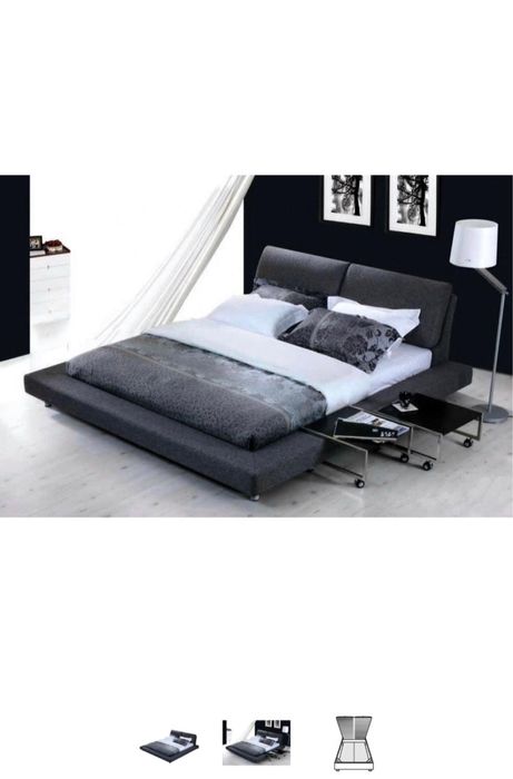 Pat matrimonial facut pe comanda 180x200 tapitat, nou, detin factur