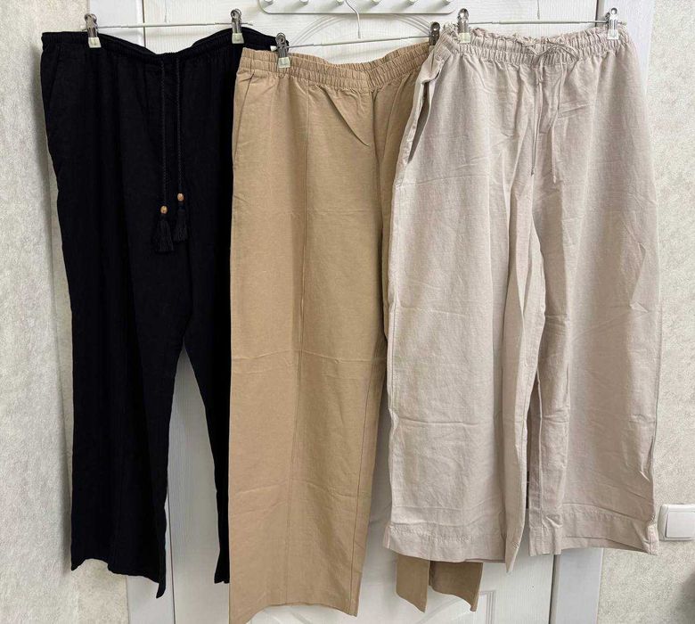 Новые брюки хлопок/ лен H&M, размер XL / 2XL (56/62)