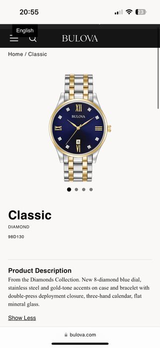 Часы bulova classic