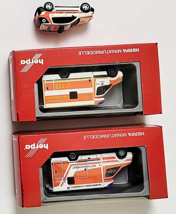 masinute machete ambulante Busch, Wiking Herpa scara 1:87 diorama H0