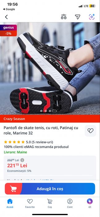 Pantofi de Skate tenis marimea 33