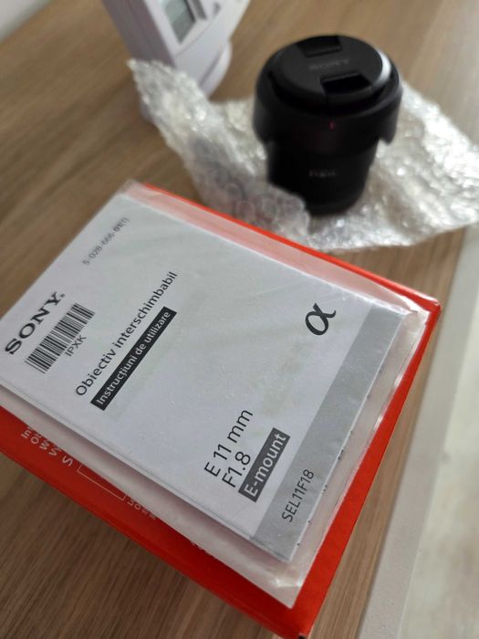 Sony 11mm F1.8 Obiectiv Foto Mirrorless APS-C Montura E