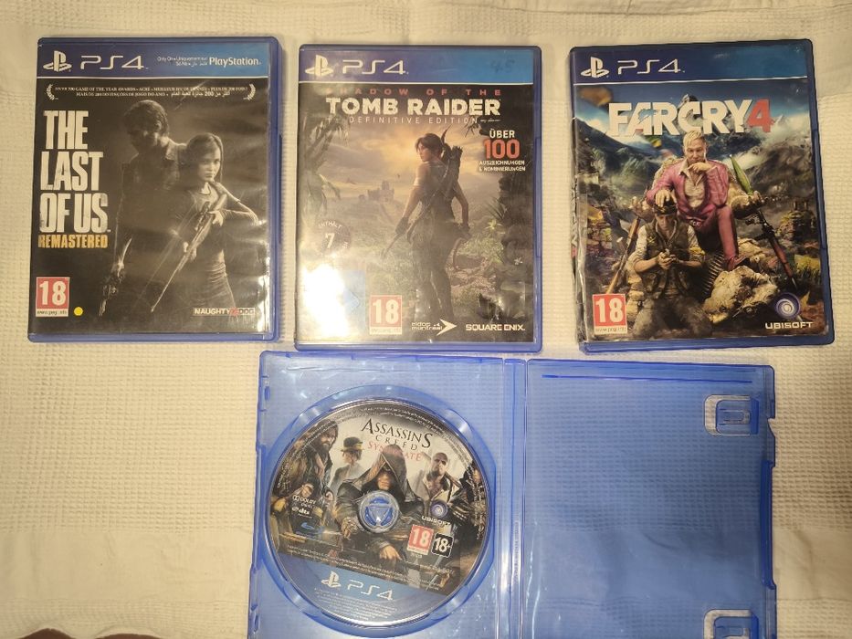 Jocurii PS 4 FarCry Tomb Raider The last of us  Assassins creed
