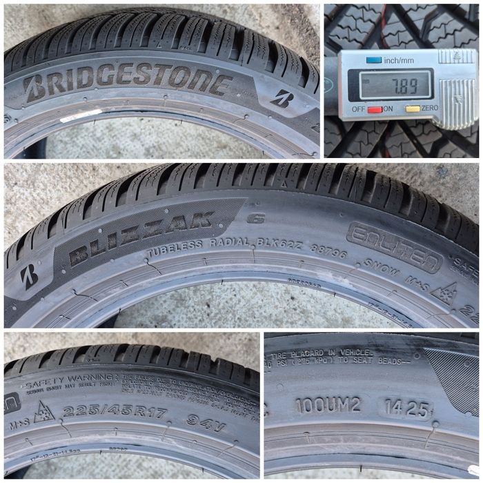 O bucată 225/45 R17 M+S iarnă - una Bridgestone Semperit