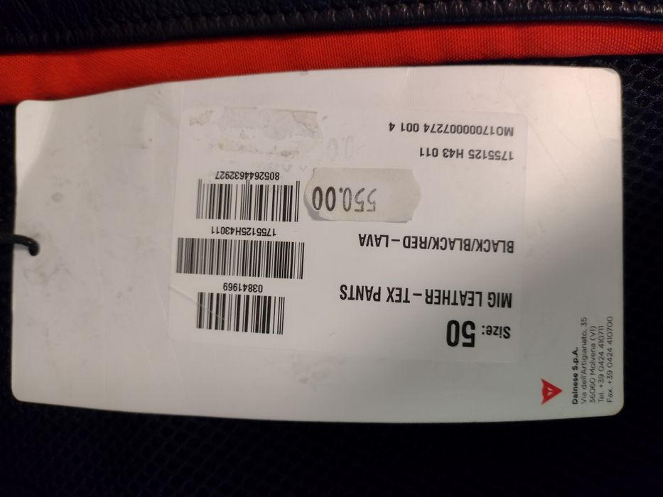 Мото панталон Dainese Mig lether.размер-50