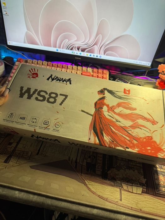клавиатура A4Tech Bloody WS87 (Naraka: Bladepoint Edition).