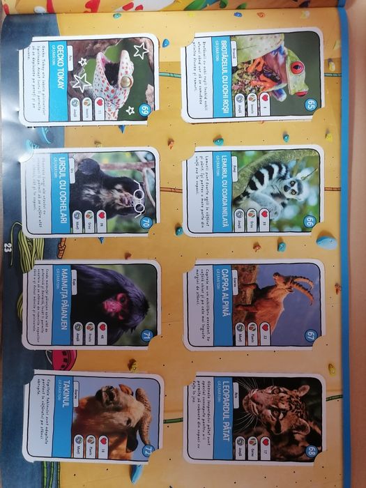 Album Expeditie 2 cu 96 cartonase + 96 cartonase Editia 1 + Boxa zoo