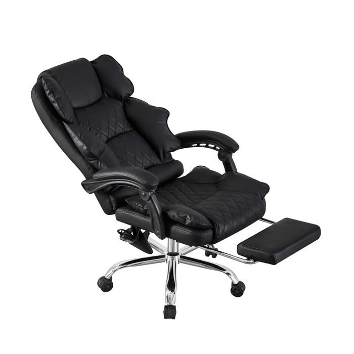 Scaun birou profesional Visoli, functie masaj, cu suport picioare