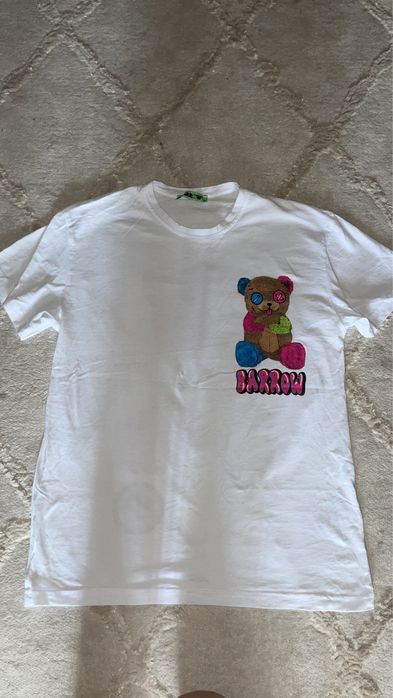 Тениска Barrow бяла с мече