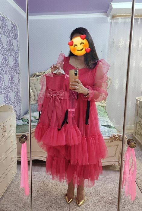 Сатылады!!! Платья мама и доча!!