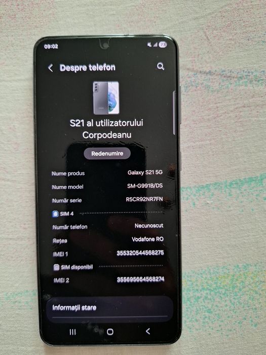Vând samsung S21 5g 128 gb