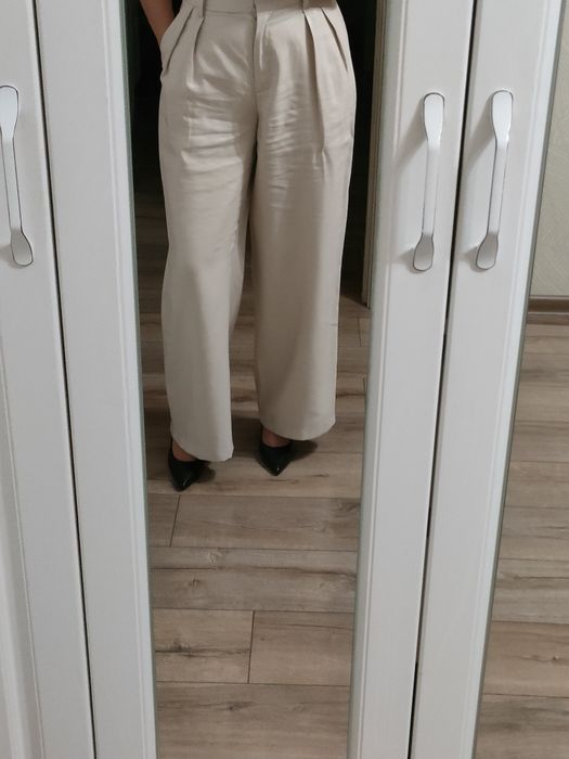 Брюки палаццо, reserved, размер xs