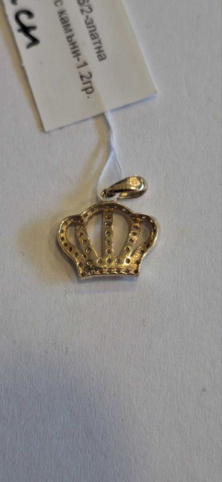 Златна висулка Корона 1.2гр 01236-26/2