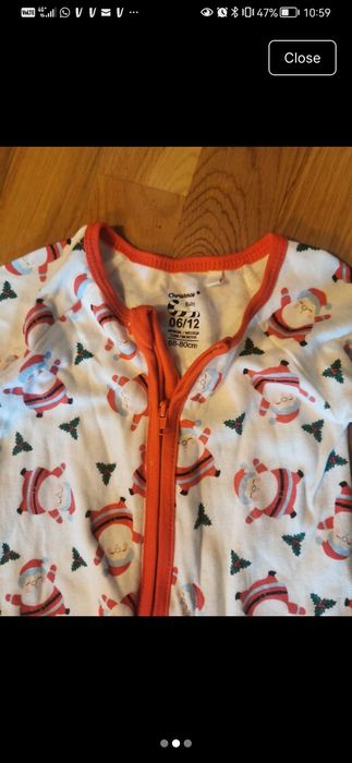 Costumas de Craciun pentru bebelusi, stare impecabila, marimea 74