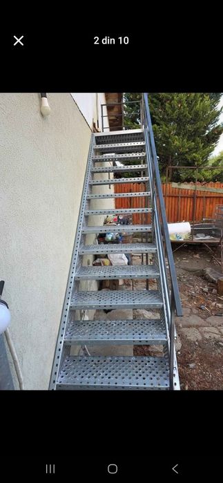 Scări metalice galvanizate