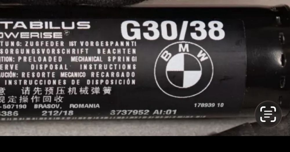 Vând Amortizor porbagaj electric   Bmw G30 / F90 dreapta – 8737952