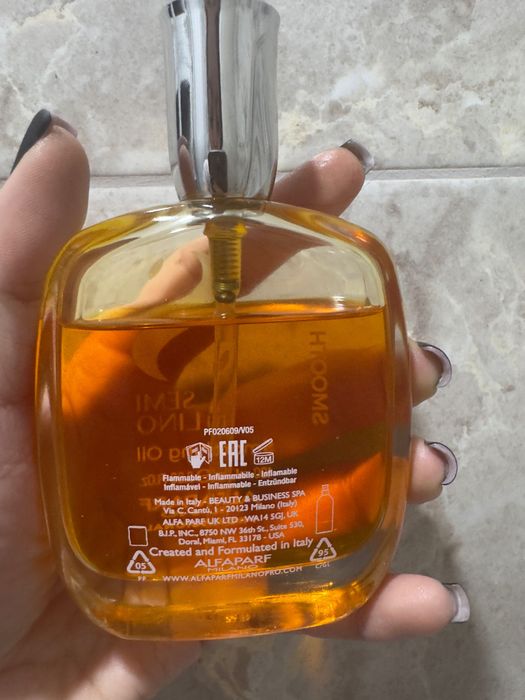 Термозащитно  олио за  коса Semi Di Lino Smooth Smoothing