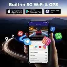 Camera auto 4 obiective 4K/128GB/control vocal/WiFi 5Ghz/GPS cu bonus