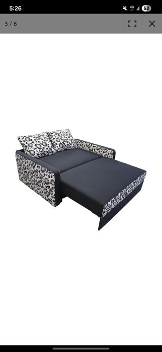 Canapea extensibilă + 2 perne