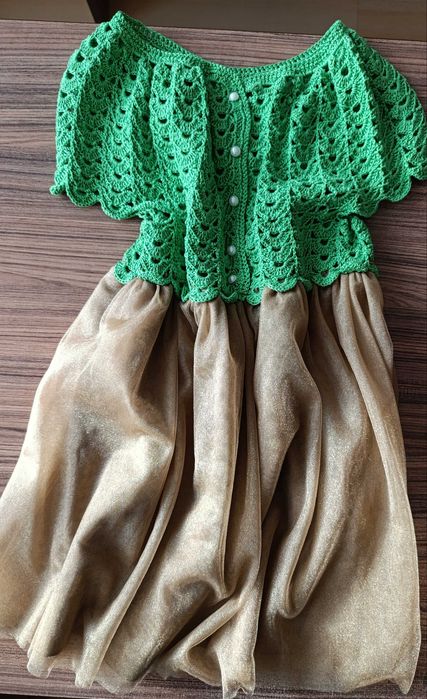 Детска кокетна рокля - Hand made