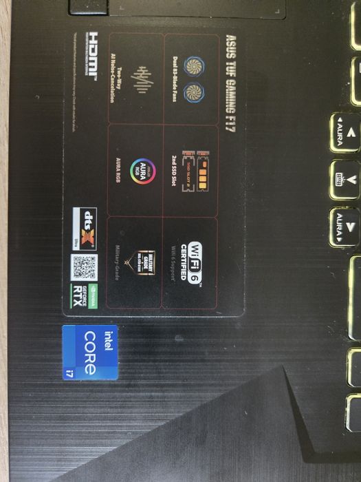 ASUS TUF F17 (FX706HCB) – 17.3" 144Hz / i7 / RTX 3050 / 1TB SSD