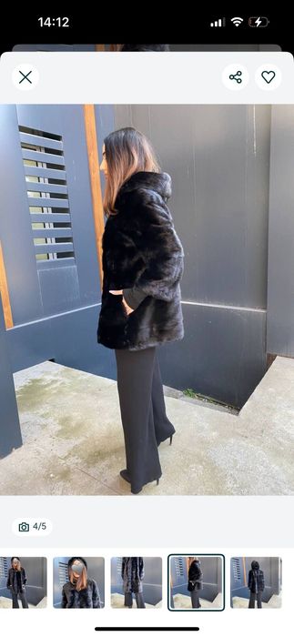 Скидка.Натуральная,норковая шуба трансформер