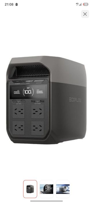 Портативное зарядное устройство EcoFlow Delta 3 1024Wh/1800W 320000 мА