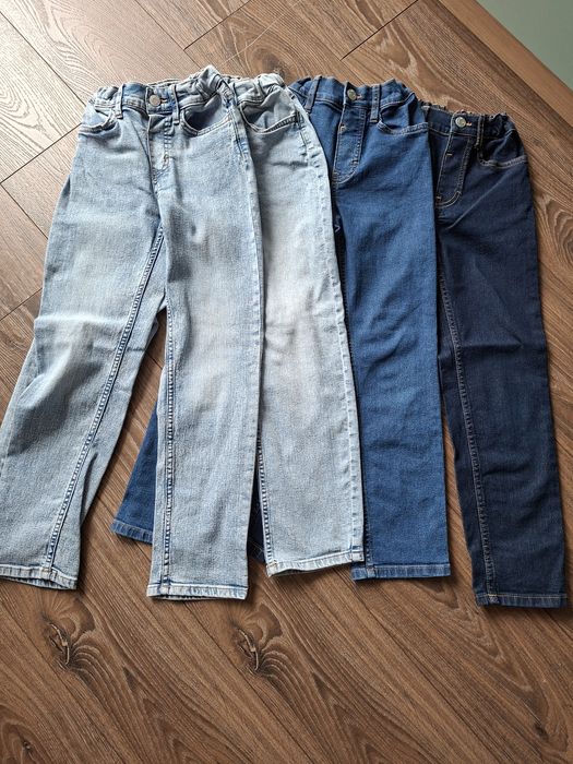Lot blugi 4+1 , baieti H&M, subtiri de vara/primavara mar. 134, 8-9ani