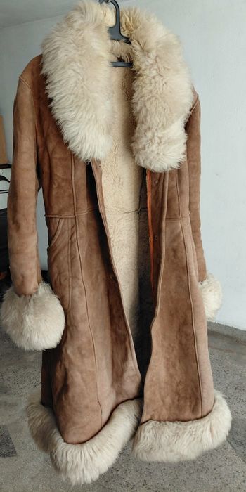 Дамски кожух от агнешка кожа