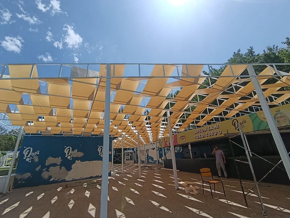 Tent reklamniy banner basseyn abshivka xizmatlari