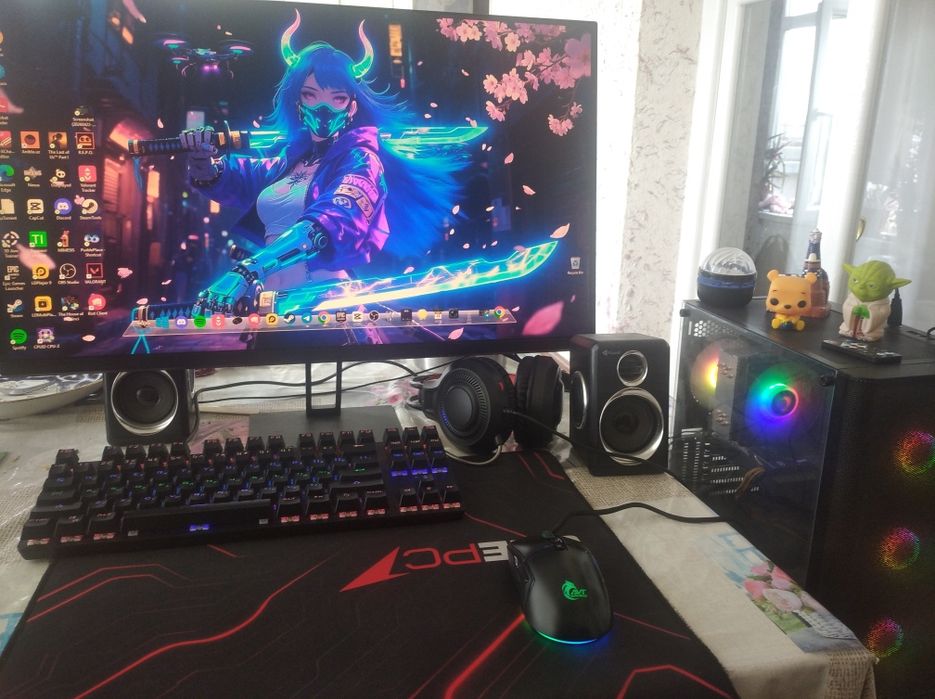 Gaming pc + Monitor 180 Hz