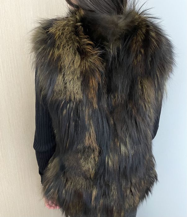 Елек от естествен пух от лисица