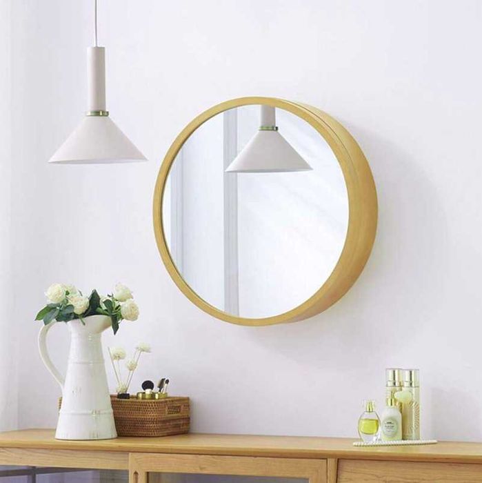 Oglinda baie cu dulap , Rotund