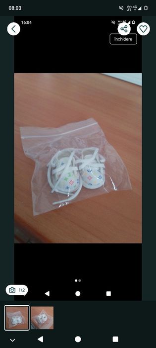 Pantofi Louis Vuitton pentru păpuși Labubu