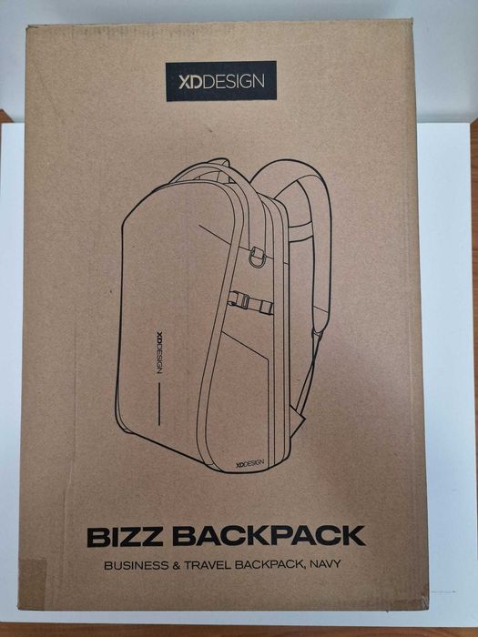 Ghiozdan XDDesign BIZZ Business and Travel, navy, nou nefolosit
