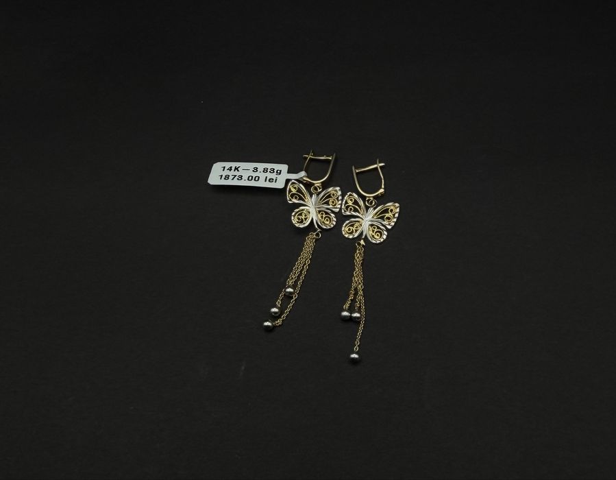 Bijuteria Royal cercei aur 14k 3.83 gr
