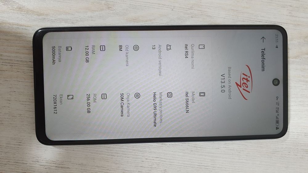Itel RS4 kafolati bilan 12/256 Gb xotira srochni sotiladi